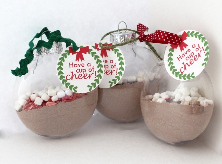 Hot chocolate Ornaments homemade gifts for friends