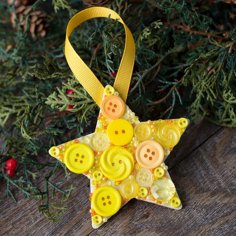 button star Christmas tree ornament