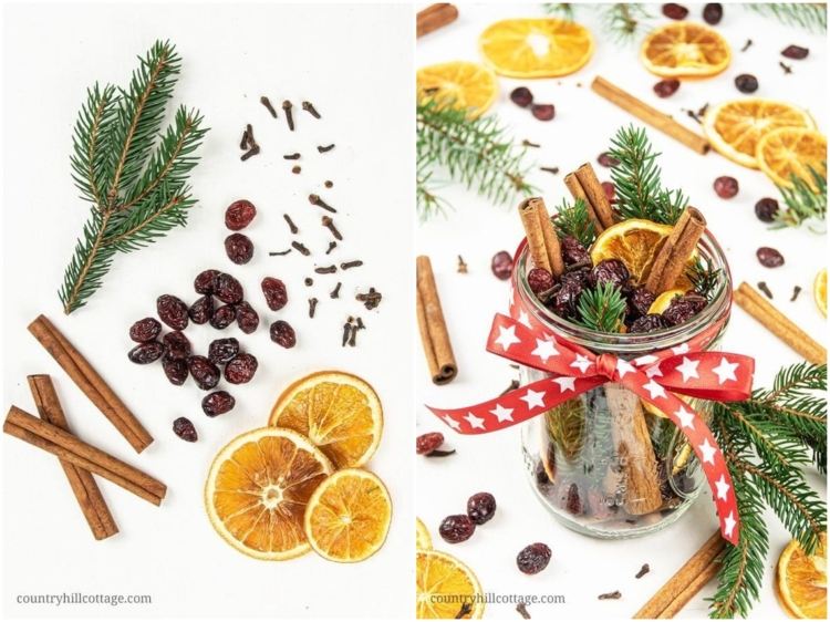Quick and easy Christmas potpourri homemade gift ideas