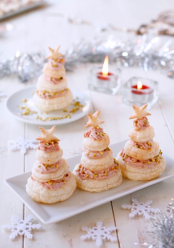 quick appetizer recipes and ideas savory puff pastry Christmas trees 