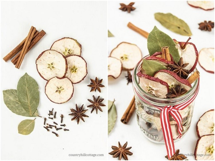 Spices and Dried Apple Potpourri Jar Recipe