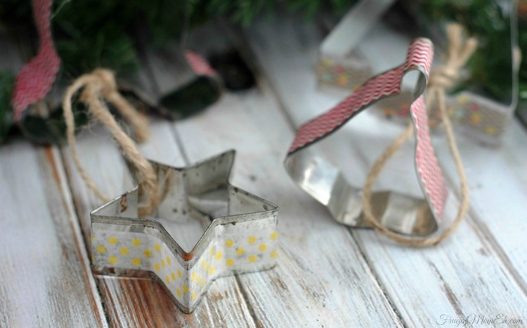 Washi Tape Cookie Cutter Ornaments creative home decor ideas