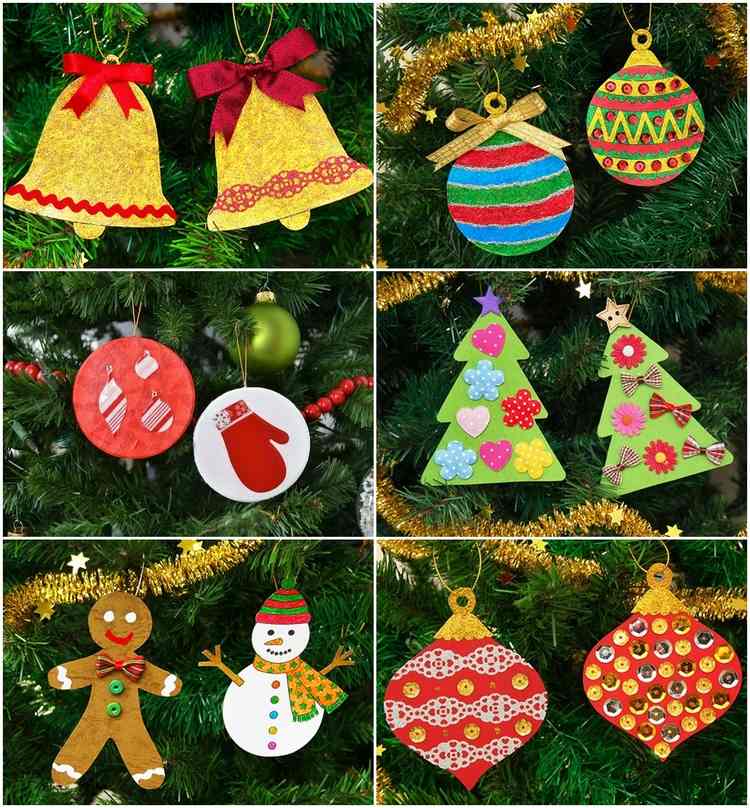 cardboard Christmas ornaments ideas last minute home decor