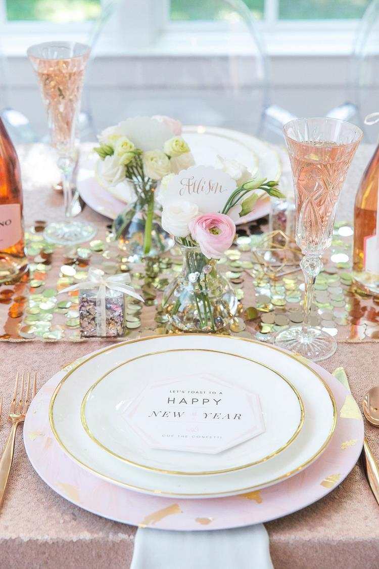 creative and inspiring new years eve tablescape