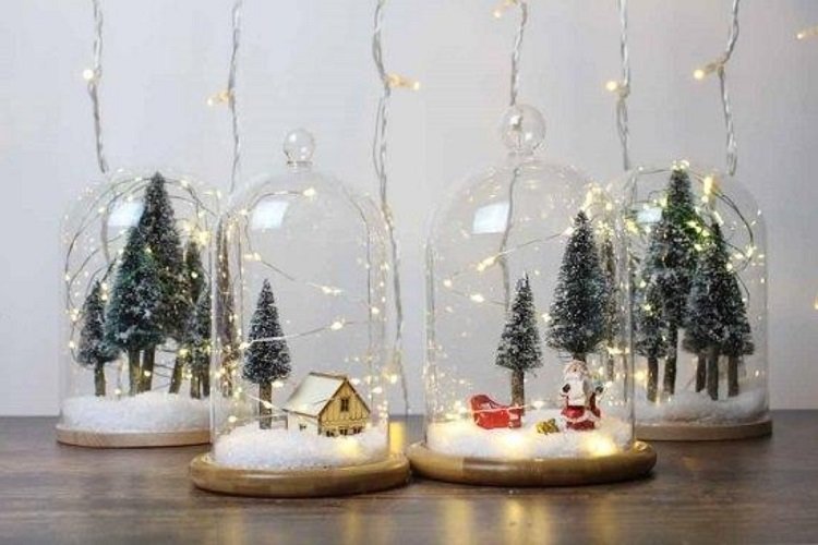 festive DIY home decor ideas Christmas village