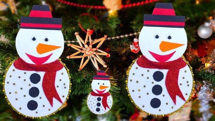 fun crafts for kids holiday activities DIY cardboard snowmen