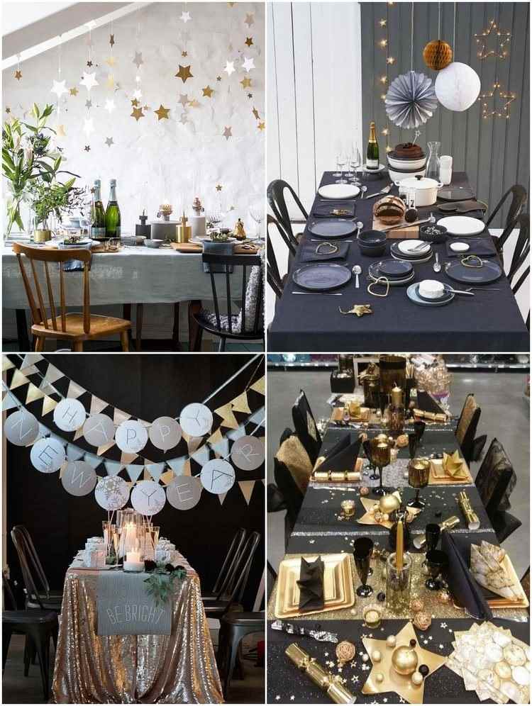 glamorous table decorations for new years eve