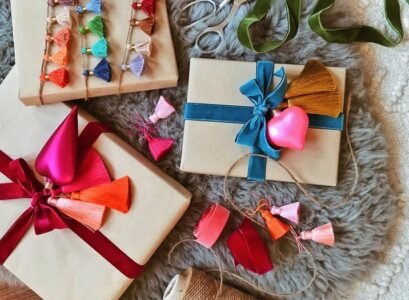 top-ideas-boho-chic-style-Christmas-gift-wrapping