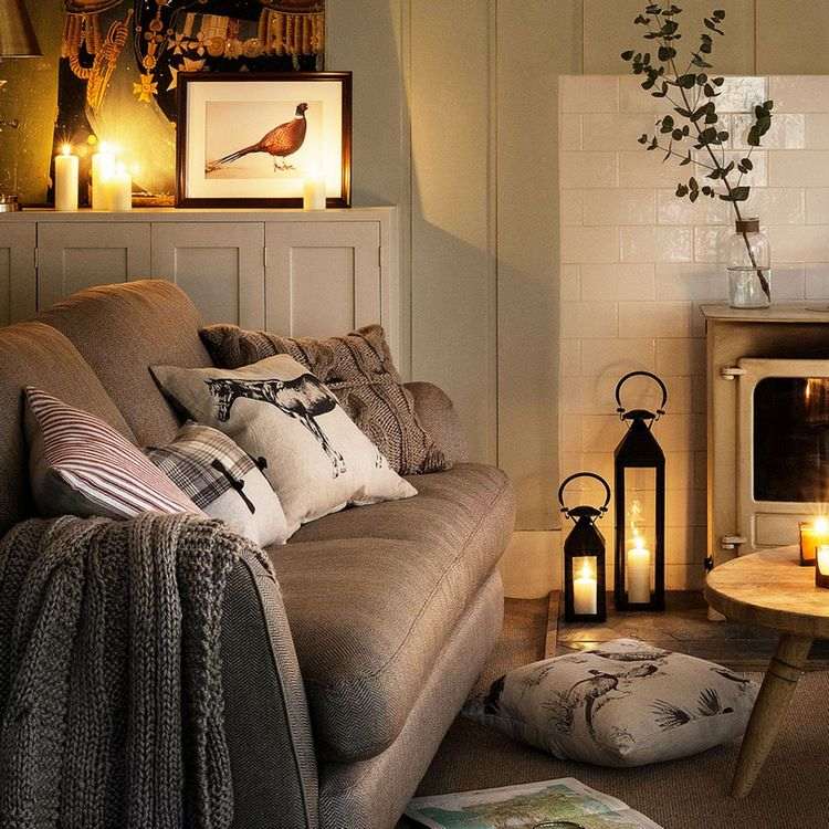 Cosy living room hygge style interiors ideas