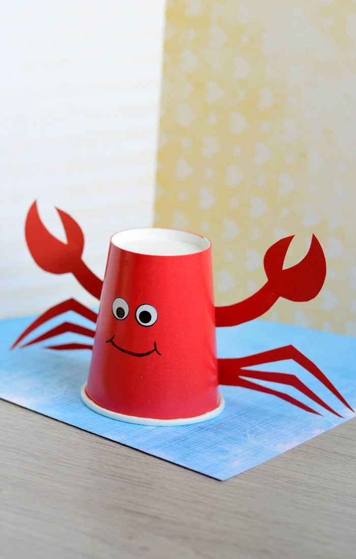 craft projects and activities for children cute paper cup crab