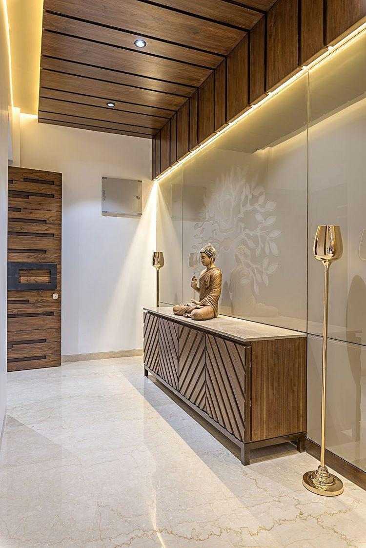 elegant hallway designs wood and natural stone