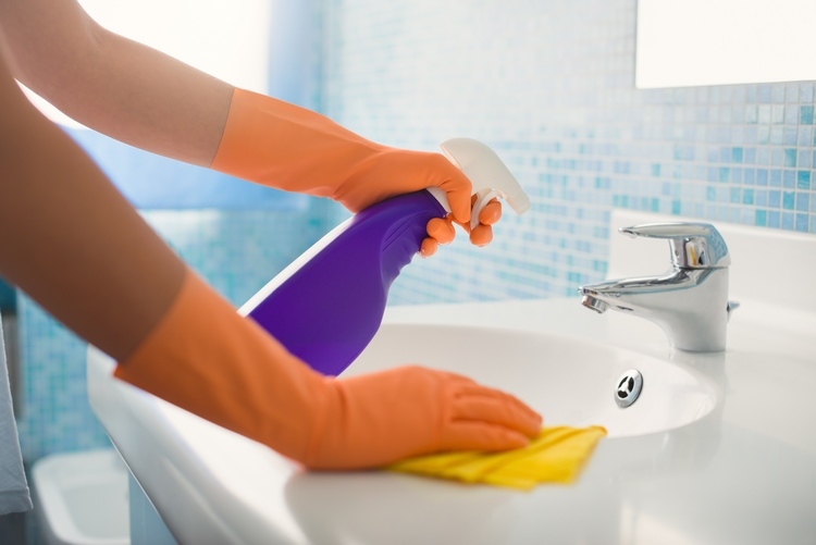 how to quick clean the bathroom at home