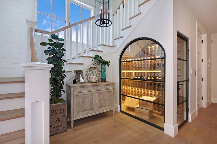 wine cellar under the stairs home design ideas
