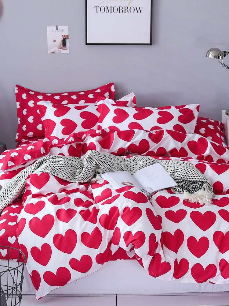 Create romantic atmosphere in the bedroom on February 14th