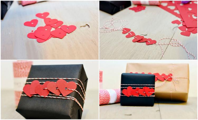 DIY Heart String Gift Decoration Ideas