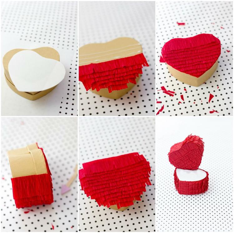 DIY Pinata heart gift box