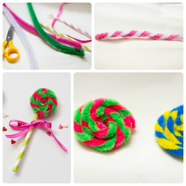 How to make Pipe Cleaner Lollipops