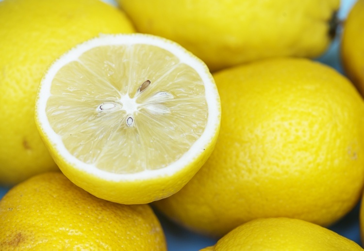 Lemon natural ingredients for DIY refrigerator air freshener