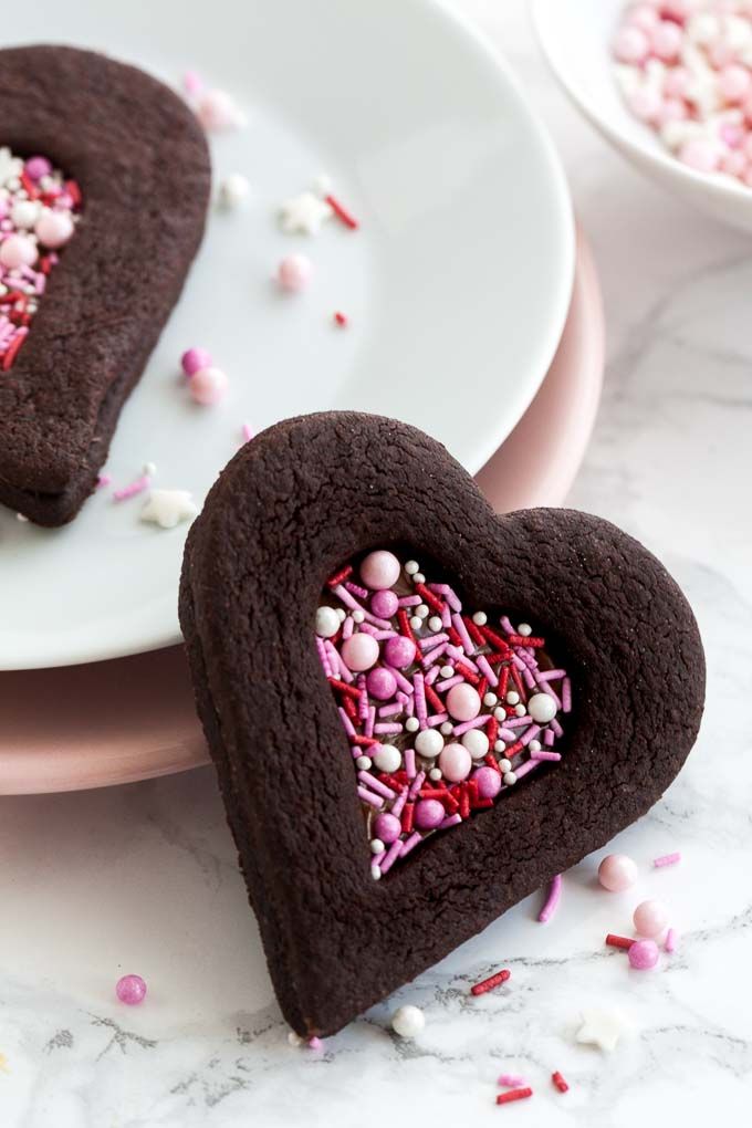 Valentine Chocolate Sugar Cookies