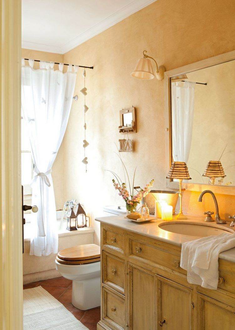 Provence style decor bathroom furniture and accessories ideas