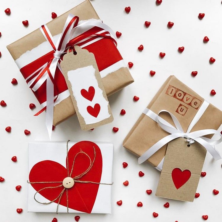creative ideas DIY Valentines day gift wrapping