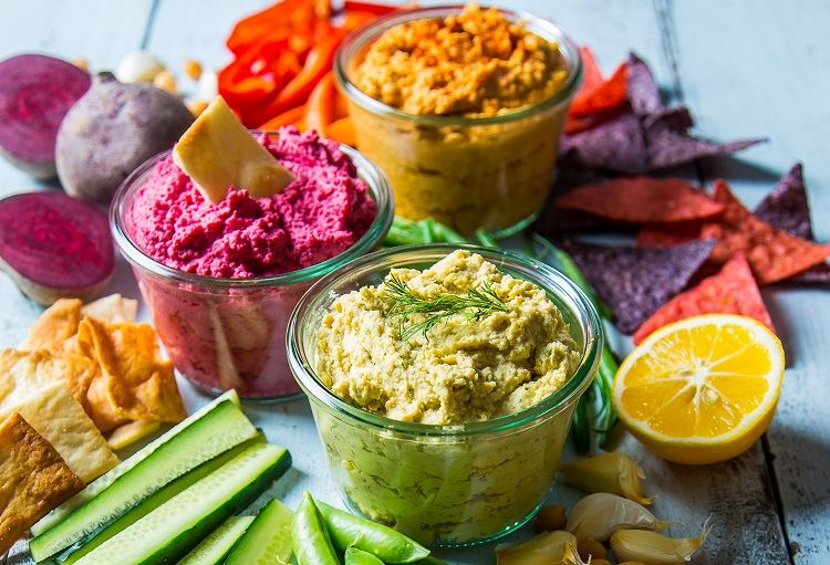 healthy snacks 10 vegan dips