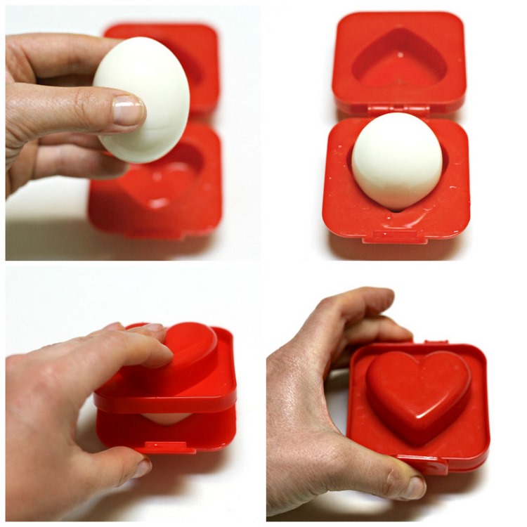 heart shaped eggs mold
