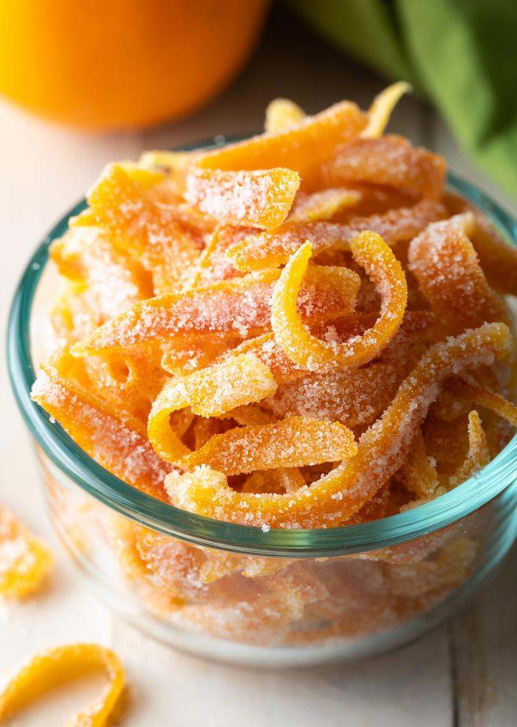 homemade candied orange peels recipe