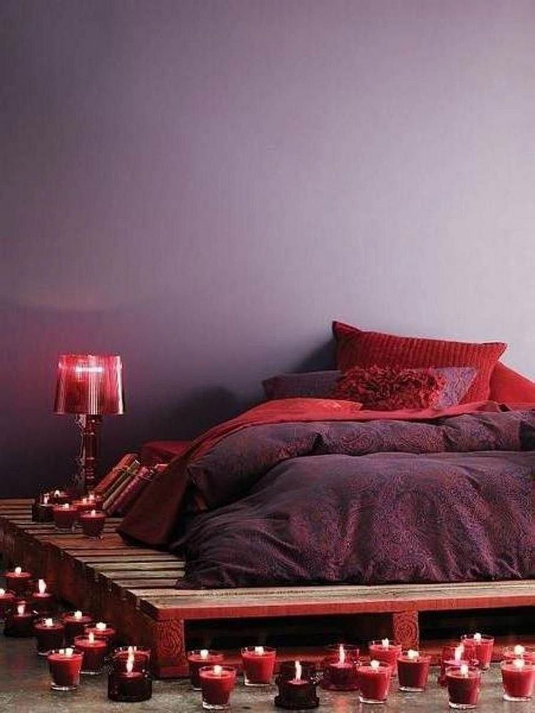 how to decorate the bedroom on Valentines day