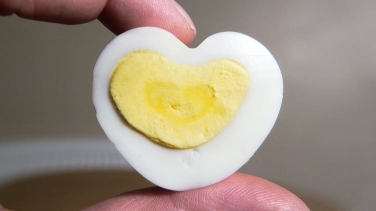 how to make Egg heart tutorial
