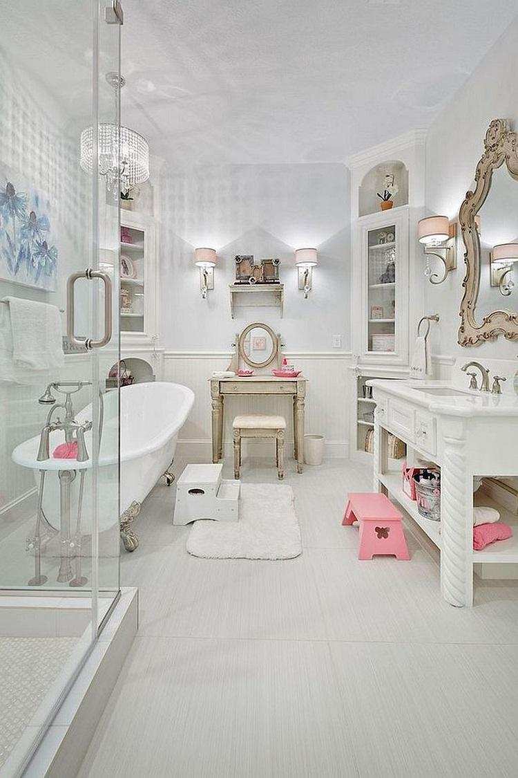 modern bathroom French Provence decor ideas