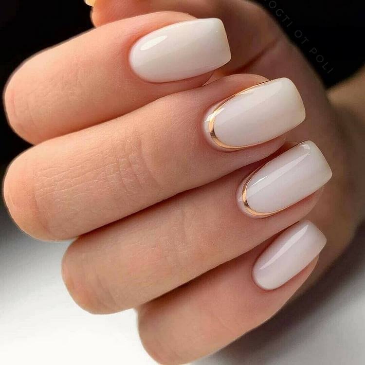 moon nails ideas elegant feminine french manicure