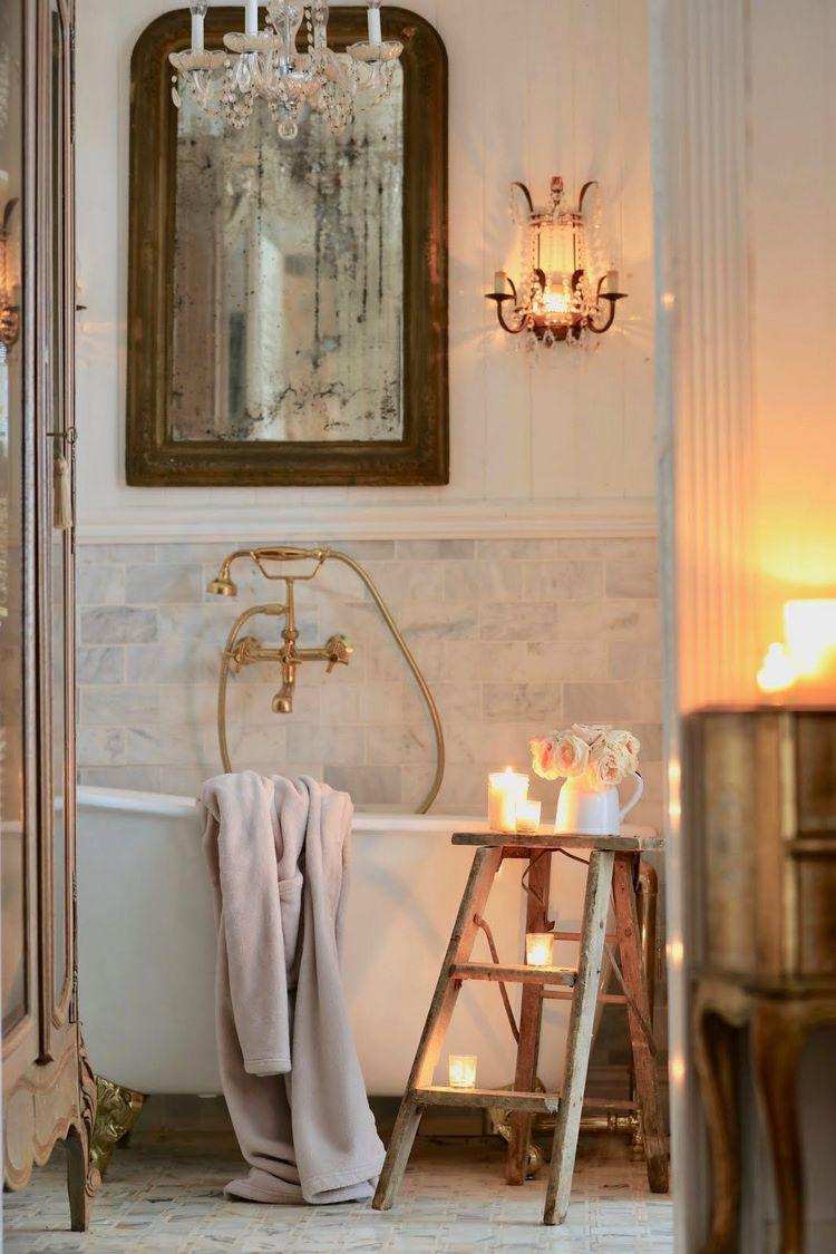 romantic bathroom ideas Provencal style decor