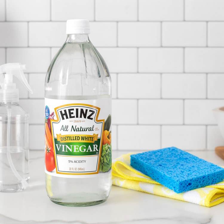 use white vinegar to remove unpleasant smell in the fridge