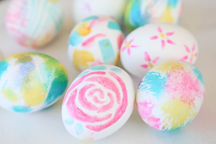Awesome Watercolor Easter Eggs