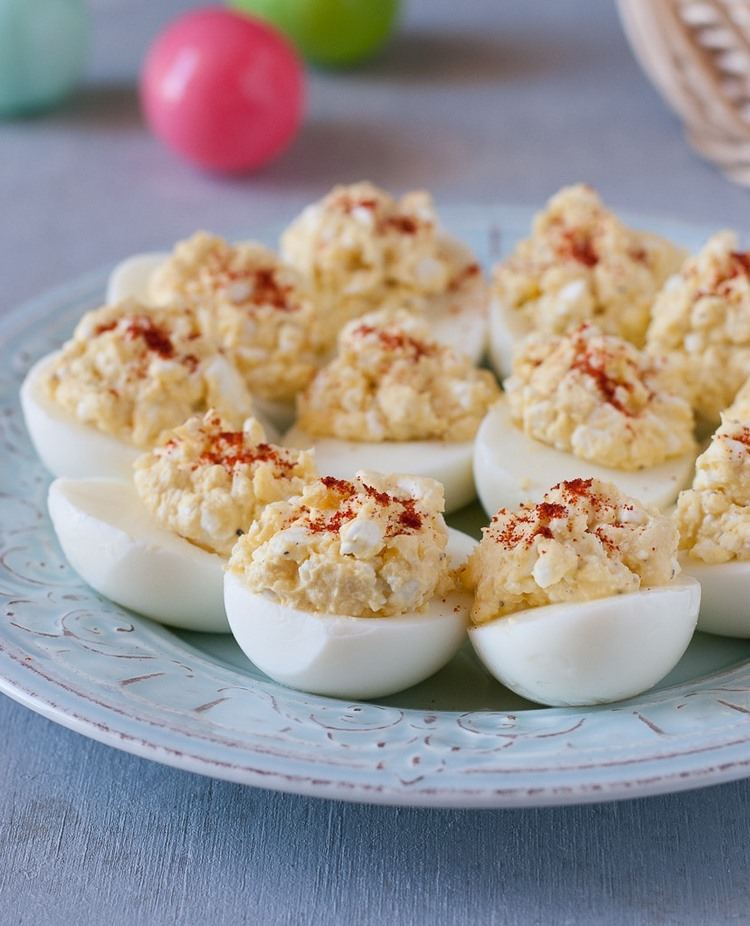 Cottage Cheese Deviled Eggs recipe Easter menu ideas