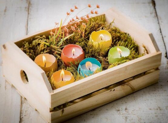 DIY-Colorful-Easter-Eggshell-Candles
