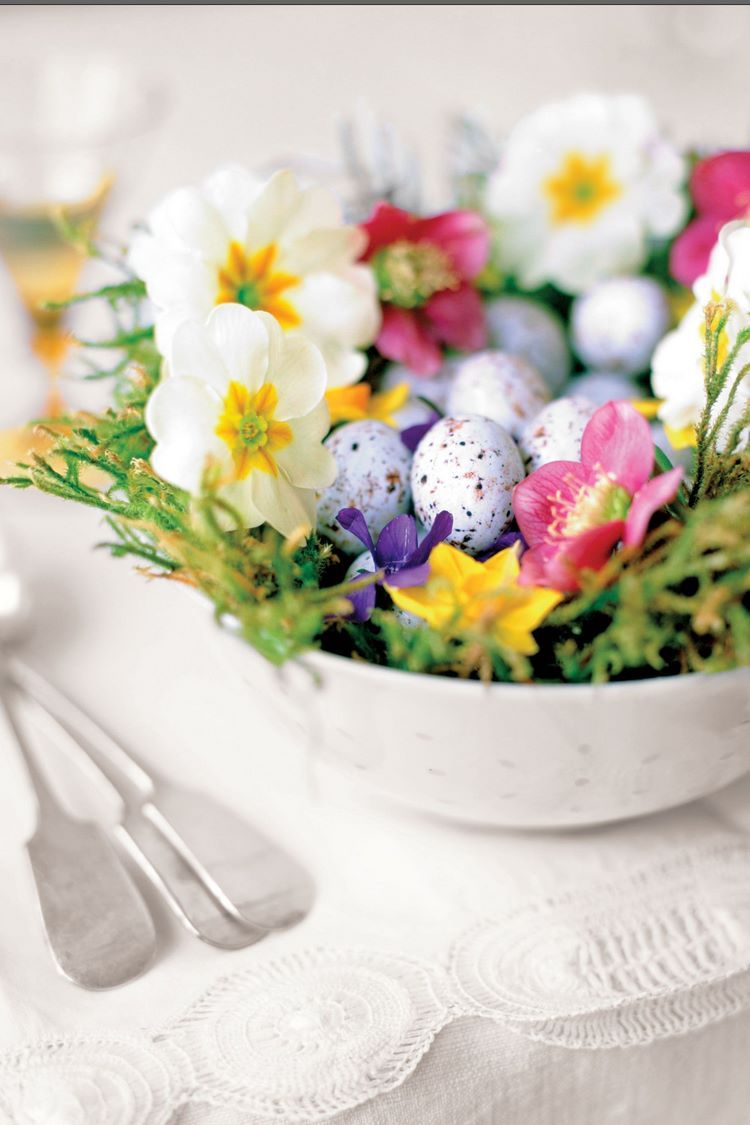 DIY easter egg floral centerpiece ideas