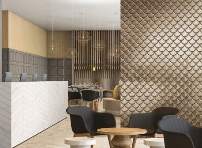 Gold-fish-scale-wall-tile-contemporary-home-interiors