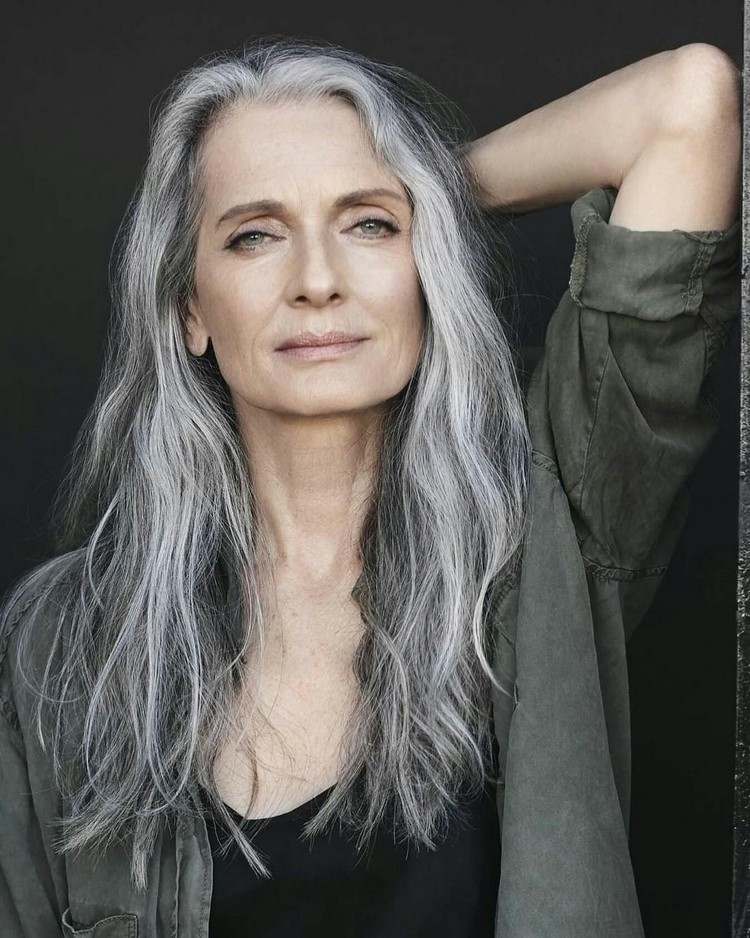 Natural Long Gray Hair 