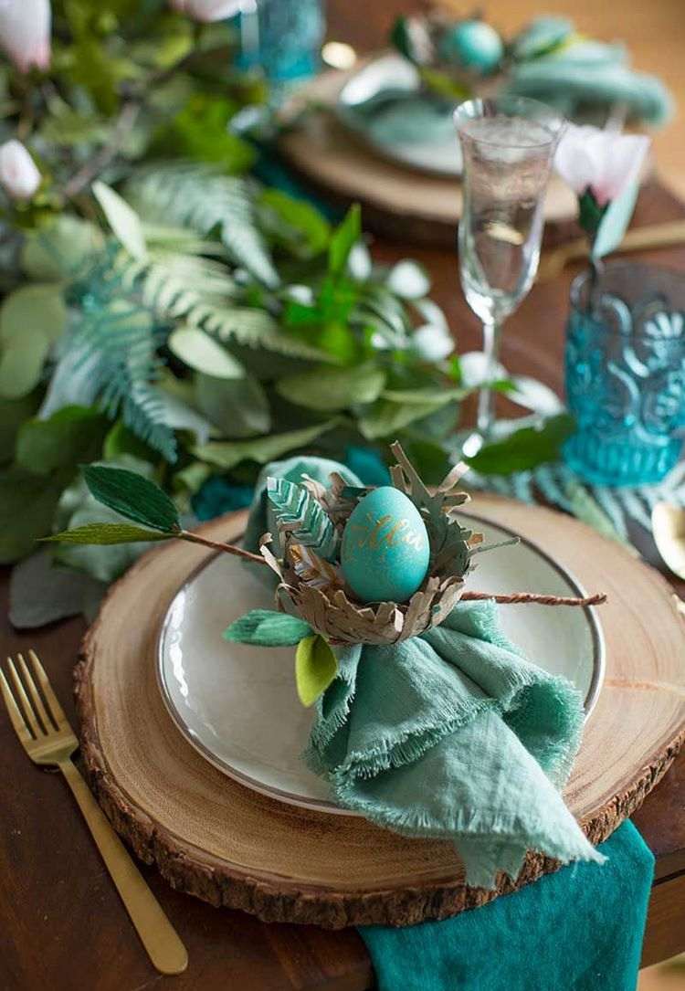 How to decorate Easter napkins fantastic DIY ideas