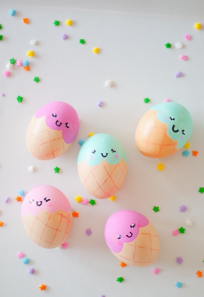 How to make Ice cream cone Easter eggs