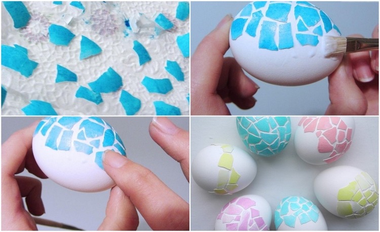 How to make mosaic Easter eggs