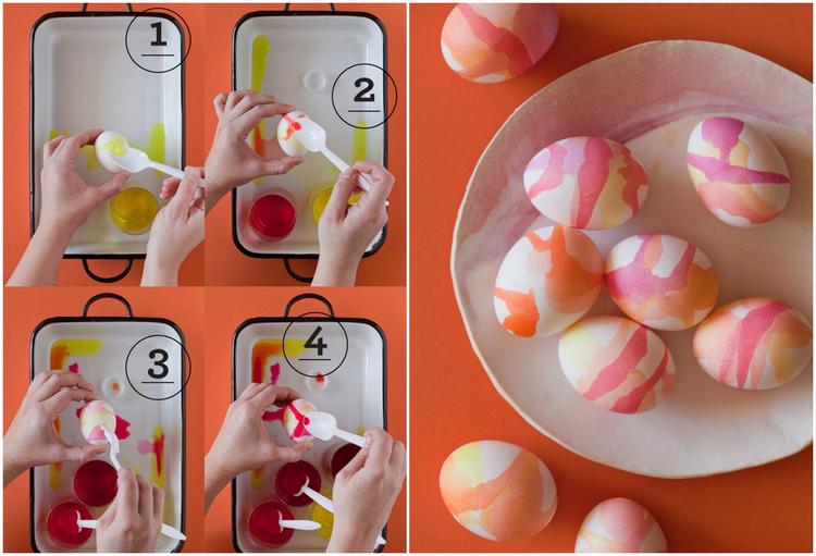 How to make watercolor Easter eggs