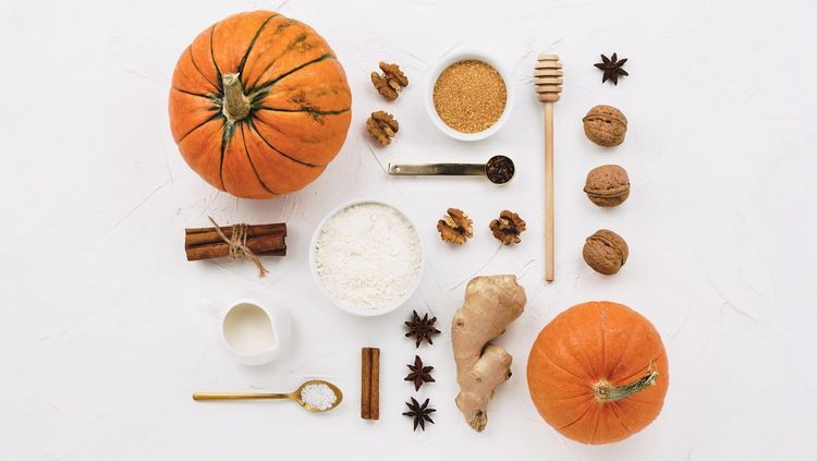 What spices are suitable for sweet stuffed pumpkin