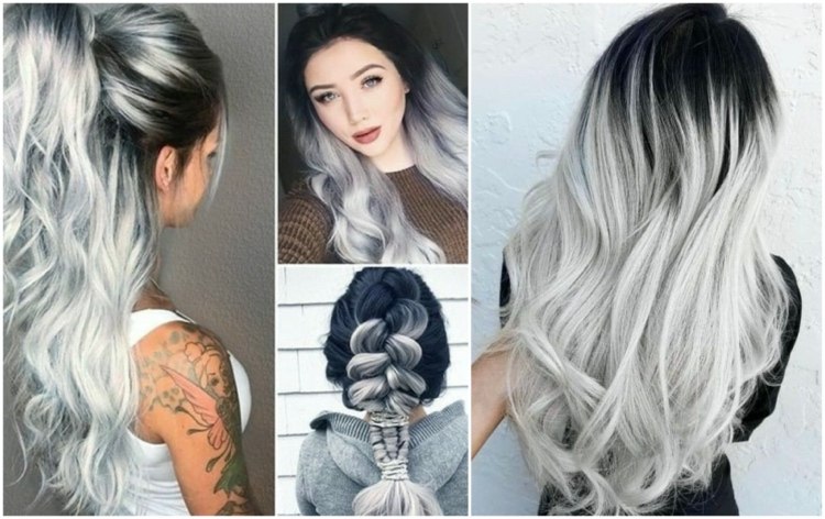 10 Ideas for Beautiful Gray Highlights - Balayage and Other Techniques