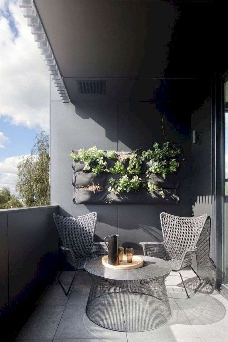 balcony furniture ideas vertical garden design