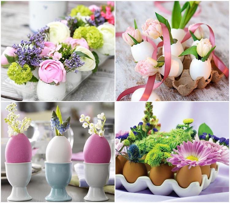 beautiful eggshell vases diy easter table decorating ideas