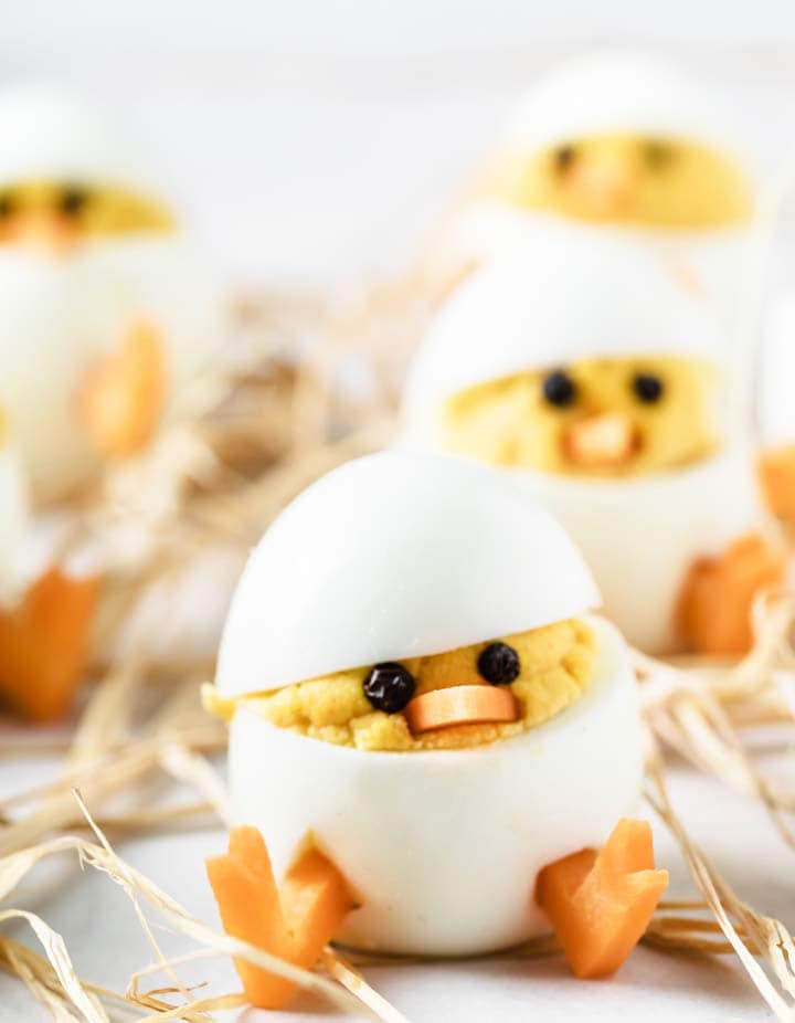 deviled egg Easter chicks recipes for kids