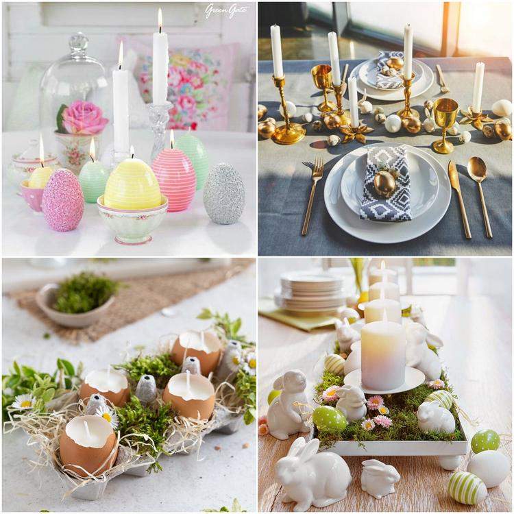 easter table candles ideas